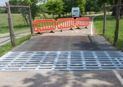 Replacement of Damaged Cattle Grid Section, Wakehurst Place, Sussex 1